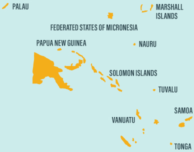 Map of South-East Asia where we invest in Tuna Fisheries